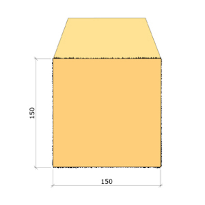 150X150 SPARRE GRAN G4-2 5,1M