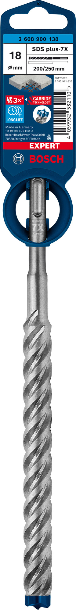 HAMMARBORR PLUS-7X 18X250MM - Bosch