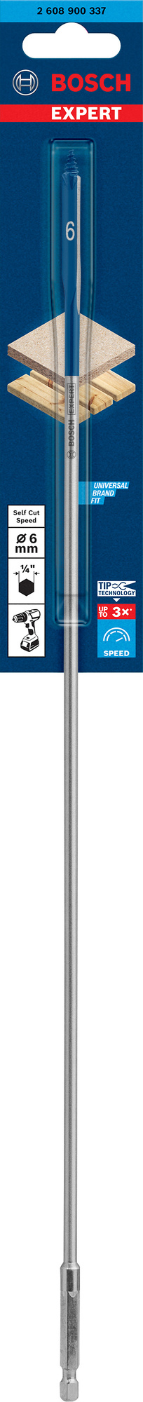 CENTRUMBORR SELFCUT 6X400MM - Bosch