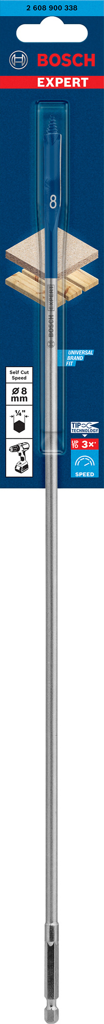 CENTRUMBORR SELFCUT 8X400MM - Bosch