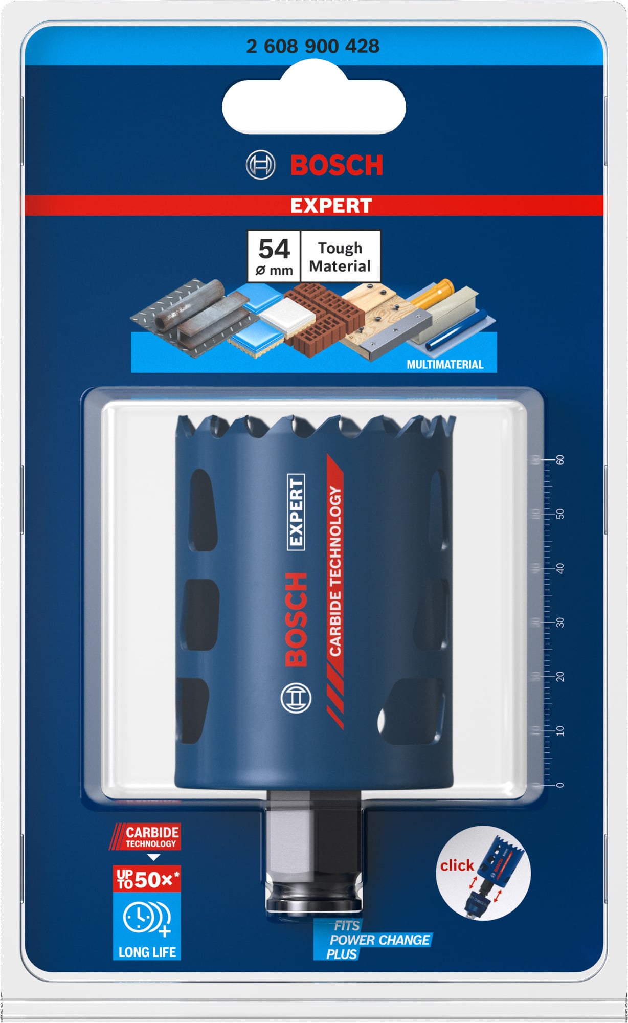 HÅLSÅG POWERCHANGE 54MM CARBIDE - Bosch