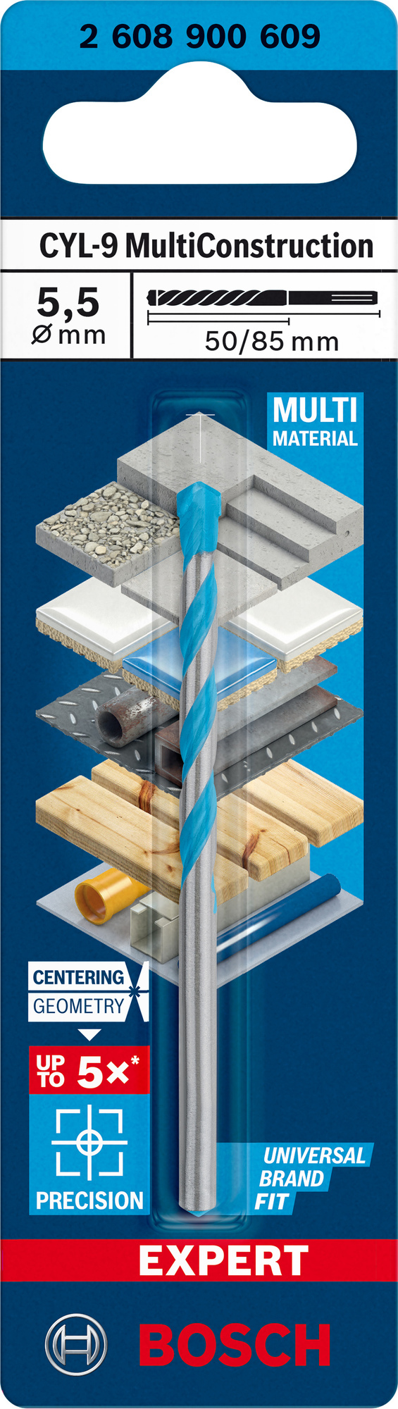 BORR CYL MULTICONSTRUCTION 5,5X85MM - Bosch