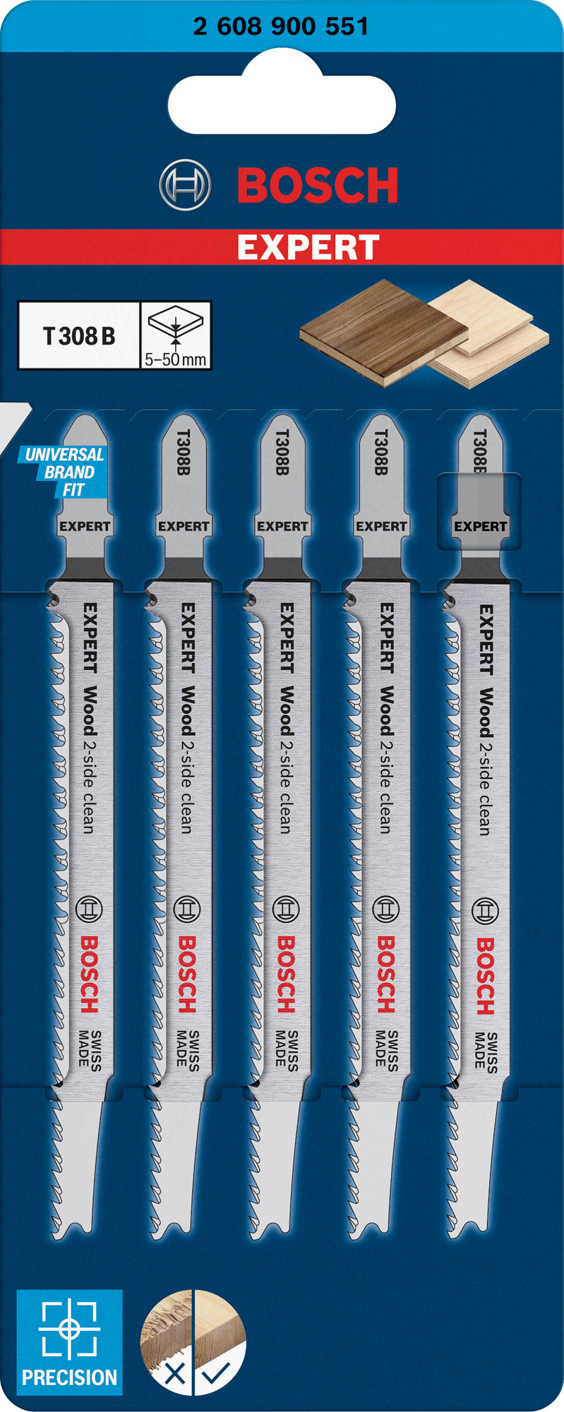 STICKSÅGBLAD T308B WOOD 5ST - Bosch