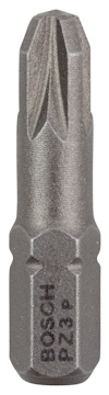 Bits med PZ3-spårhuvud, märkt "BOSCH PZ3".
