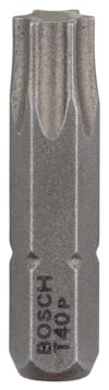 Stålgrå skruvbits med texten "BOSCH T40P" ingraverad.
