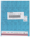 Slippapper Bosch J475 P320, 230x280 mm, med produktkod 2 608 608 C15, pack av 25 ark.