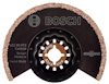 Runt sågblad med karbidkant, svart mittdel med logotyper och texten "BOSCH", "Grout", "Abrasive", "Carbide".