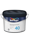 Färgbehållare med etikett "Nordsjö Professional Snickeri 40".
