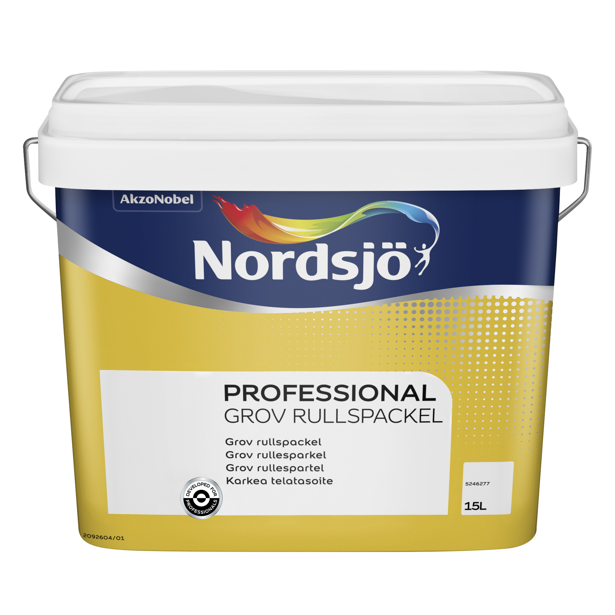 SPACKEL PROFESSIONAL GROV RULLNORDSJÖ INOMHUS 15L - Nordsjö