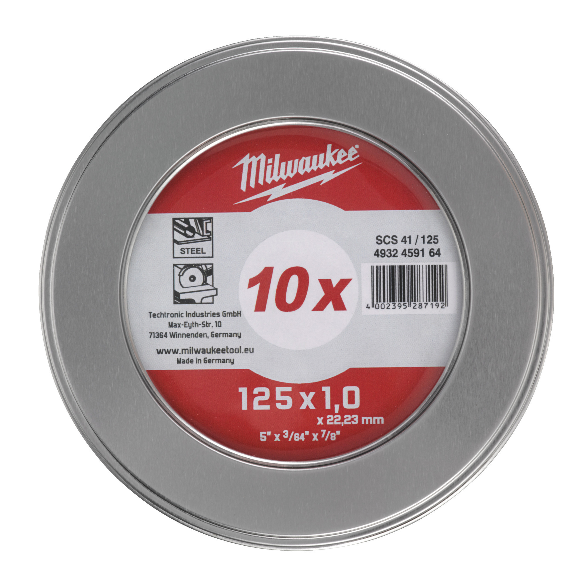 KAPSKIVA SCS41/125X1 TB 10P - Milwaukee