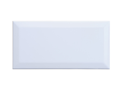 KAKEL BISELADO VIT BLANK 10X20CM