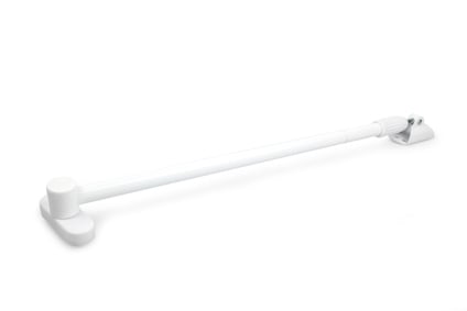 Vit dörrbroms med lång rak kropp och två fästpunkter i ändarna.