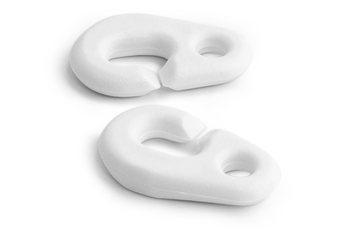 FLAGGCLIPS VIT 26X43 MM 2 ST - Habo