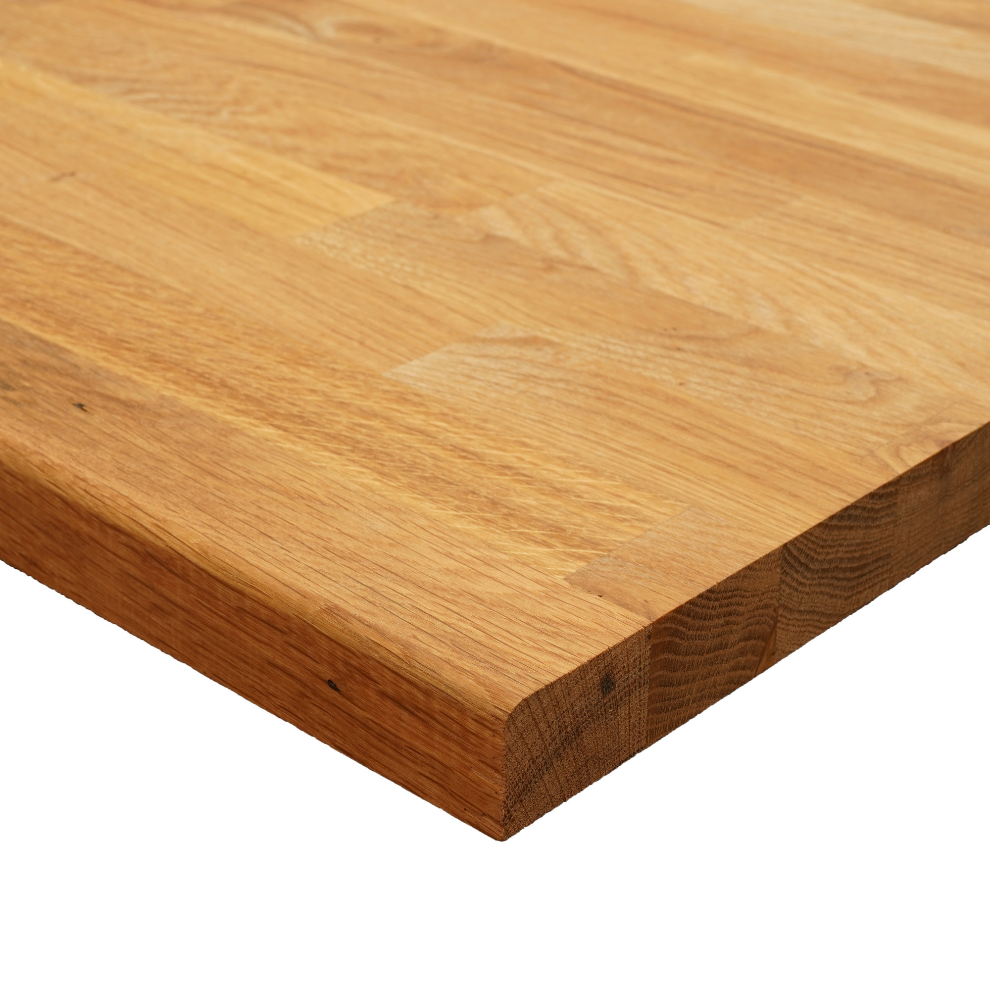 BÄNKSKIVA MASSIV RUNDAD FRAMKANT OLJAD, EKONOMIKLASS - BOA