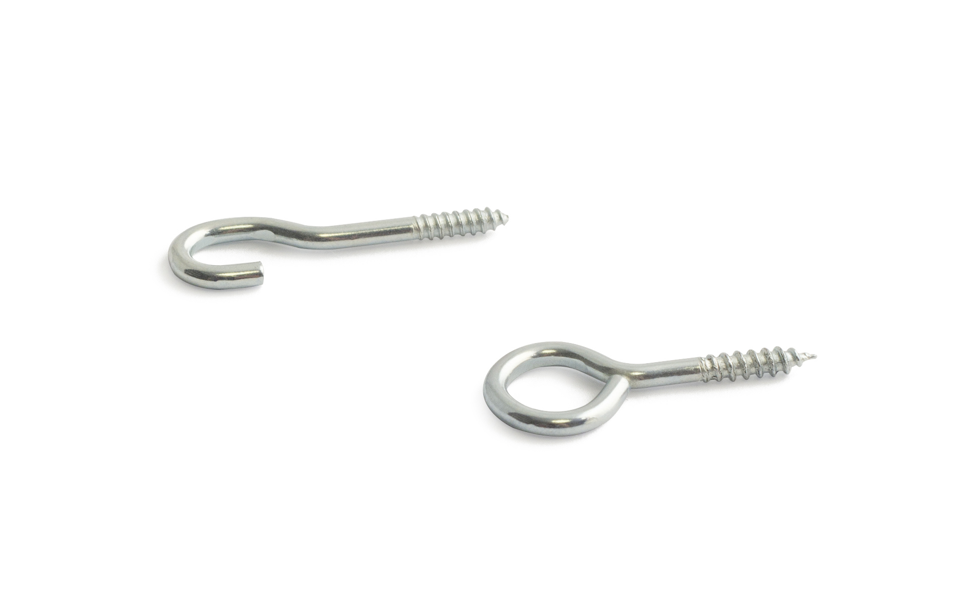 GARDINSPIRALÖGLA+KROK 807 NICKEL 25 MM 20 ST - Habo