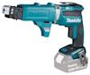 Sladdlös skruvautomat i blå och svart design, med vit märkning "Makita 18V".