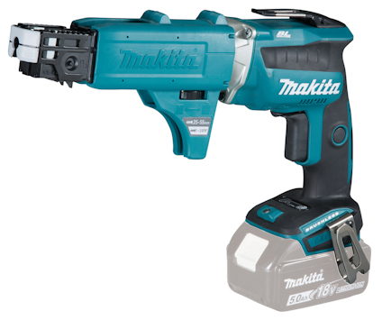 Sladdlös skruvautomat i blå och svart design, med vit märkning "Makita 18V".