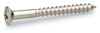 Metallskruv med stjärnformad skruvhuvud, gängad längs hela skaftet.