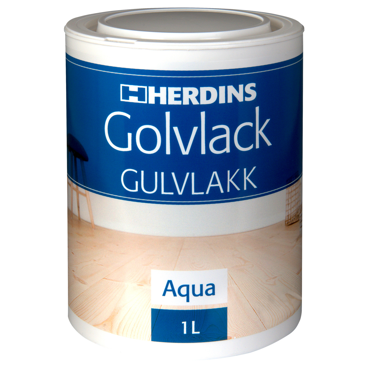 GOLVLACK AQUA MATT HERDINS INOMHUS 1L - Herdins