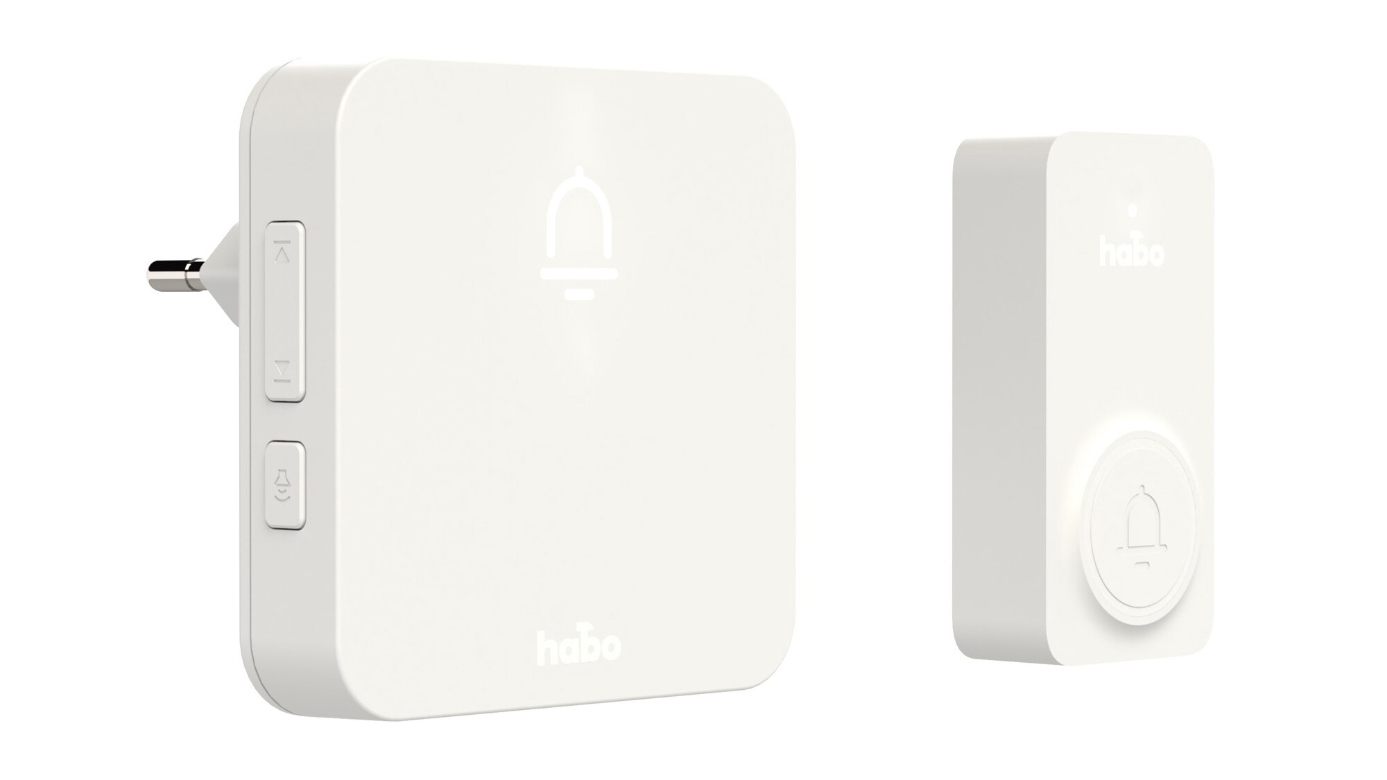 TRÅDLÖS DÖRRKLOCKA SET NORDIC VIT - Habo