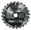 Rund sågklinga i metall med texten "Specialized for Cordless Saws" och "Makita". Tryckt grafik och symboler synliga.