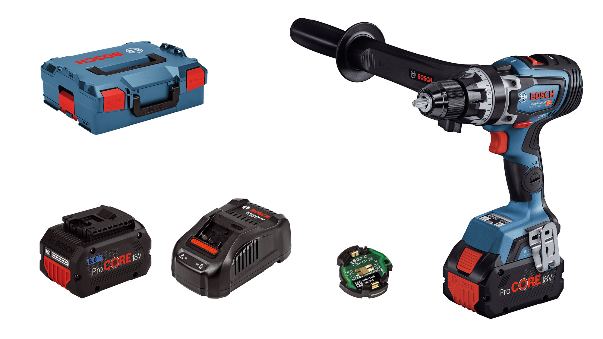 SKRUVDRAGARE GSR 18V-150C 2X8APC L-BOXX - Bosch