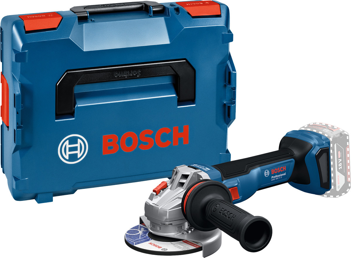 VINKELSLIP GWS 18V-11 SOLO 125MM L-BOXX - Bosch
