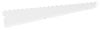 Vit konsol med urtag, designad för hyllstöd i ett hyllsystem.