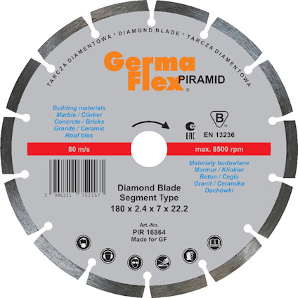 DIAMANTKAPSKIVA 180X2,4X7 X22,2MM