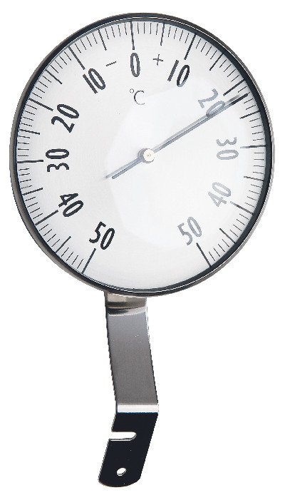 TERMOMETER UTE ROSTFRI STÅL RUND 304 - Viking