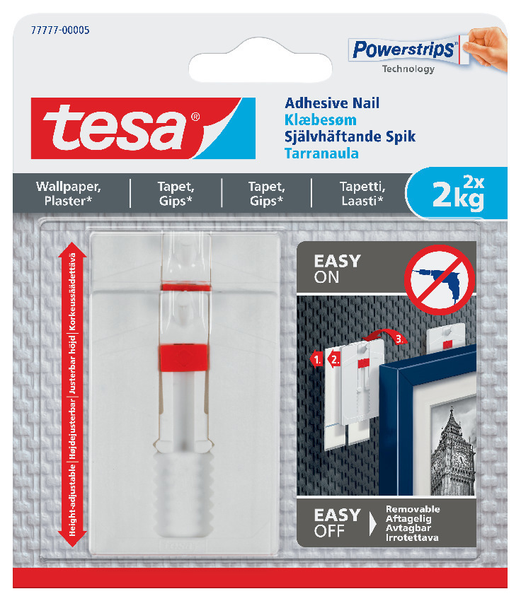 SJÄLVHÄFTANDE SPIK FÖR TAPET OCH PUTS JUSTBARA - Tesa