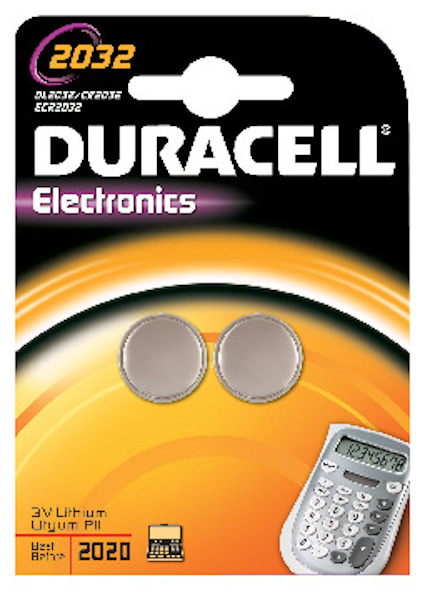 BATTERI 2032 LITHIUM DURACELL 2P