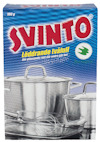 Förpackning för Svinto löddrande tvålull med bild på köksredskap i rostfritt stål och texten "100 g" upptill.