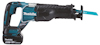 En sladdlös Makita tigersåg med blått och svart handtag, batteridriven.