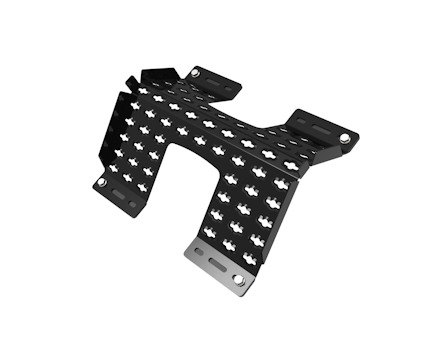 TJB TAKSTEG FÖR PLÅTTAK SVART