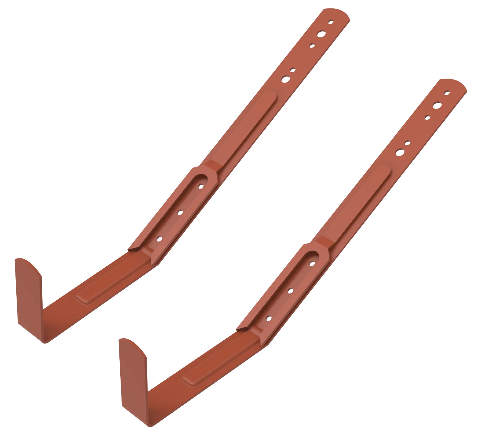 GLIDSKYDD FÖR PLÅTTAK PAR T-RÖD - 