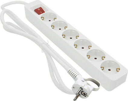 GRENUTTAG 6-V JORD 1M VIT MED