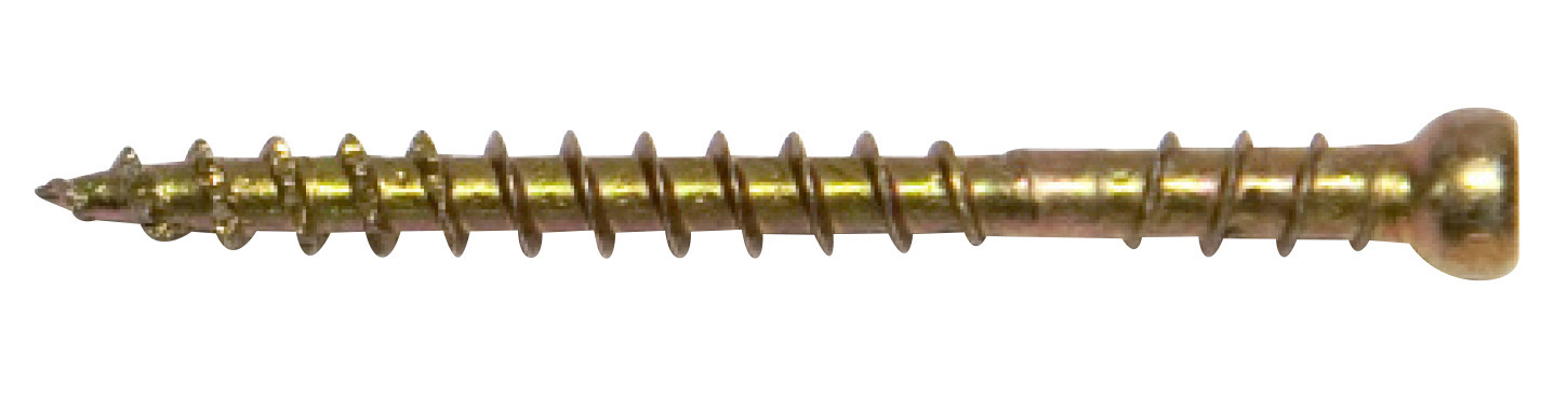 GOLV/SOCKELSKRUV GULFÖRZINKAD STÅL/HÅRT TRÄ 4,2X42MM 250ST - Gunnebo Fastening