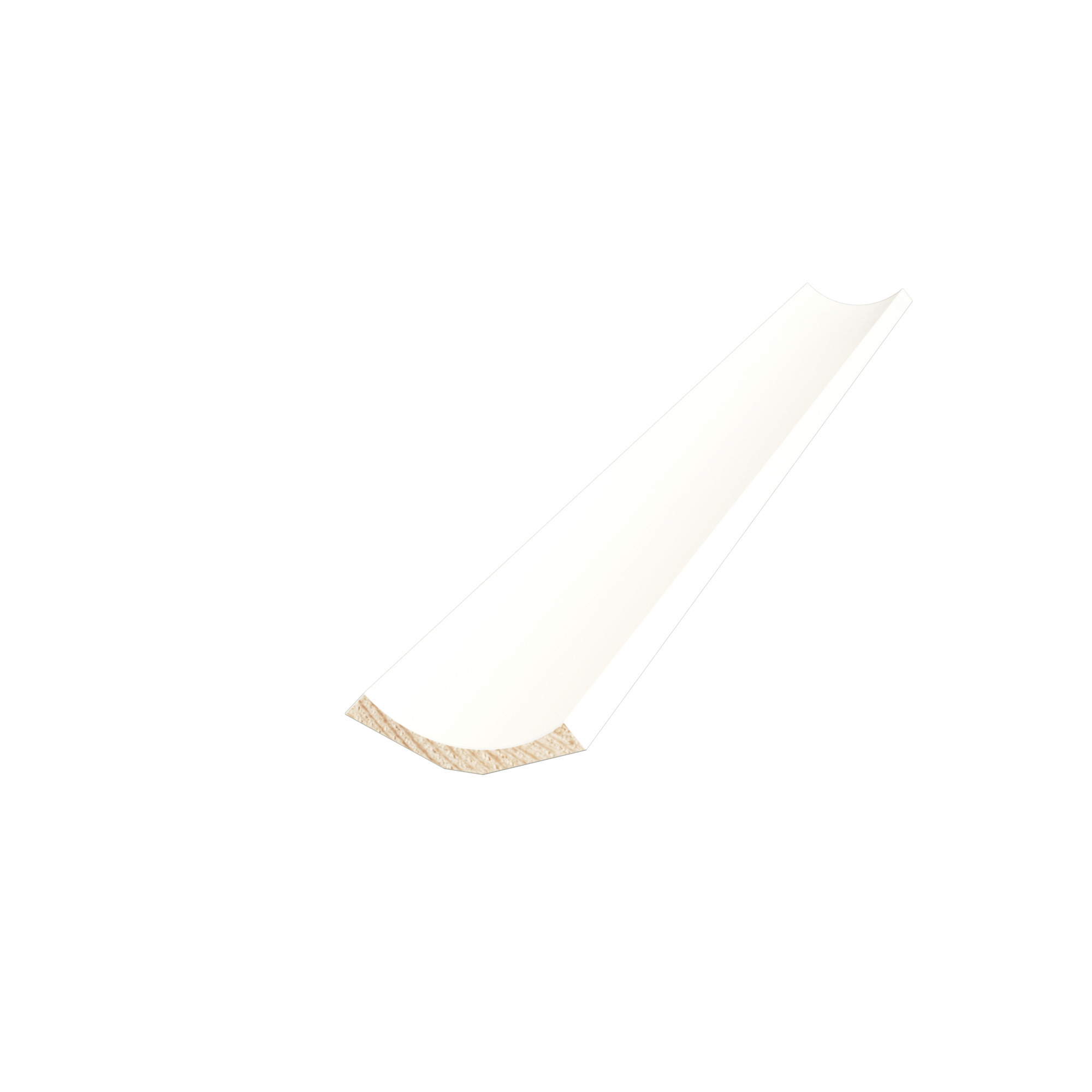 HÅLKÄL SNEDTAKLIST 135° VIT S 0502-Y 12X43 MM - Moelven