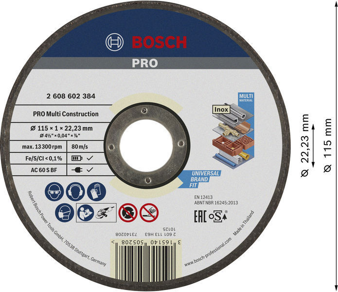 KAPSKIVA BOSCH MULTI CONSTRUCTION RAPIDO - Bosch
