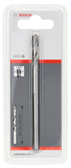 Förpackning med Bosch HSS-G borr, 6,8 x 93 x 57 mm, 135 grader spets.